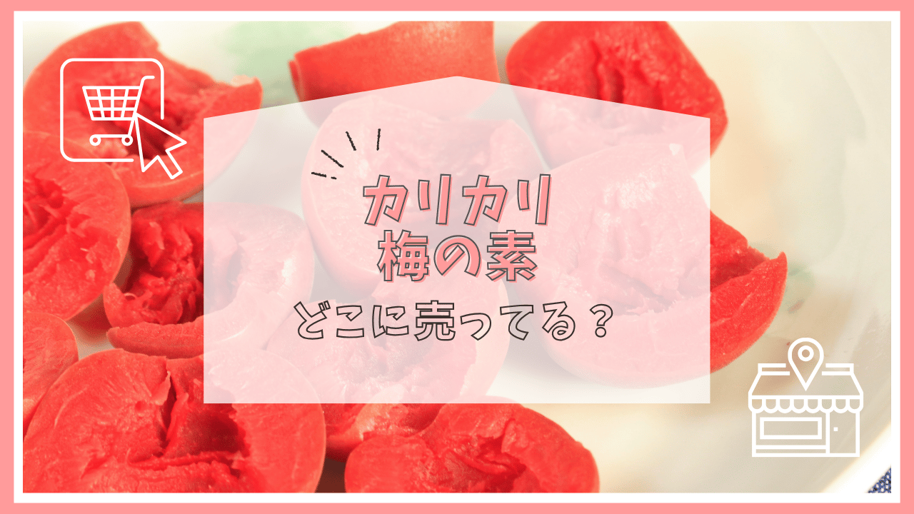 カリカリ梅の素はどこで売ってる？