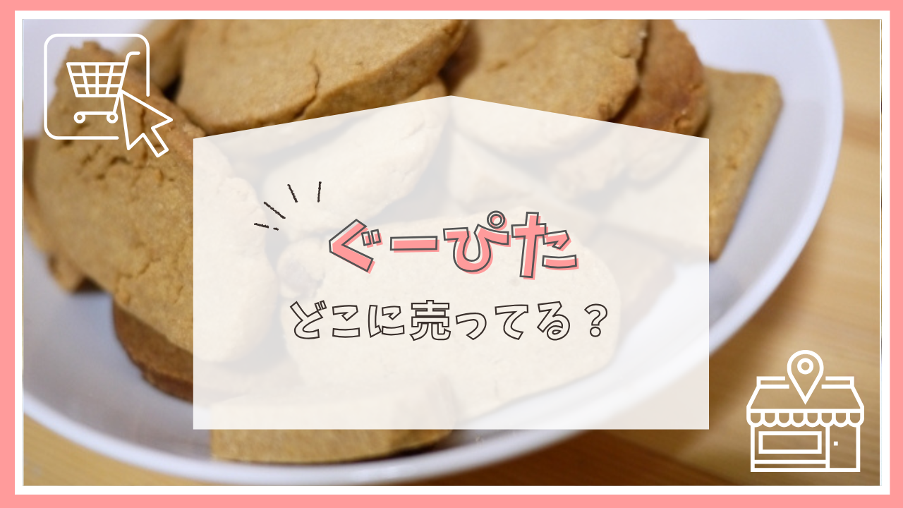 ぐーぴたはどこに売ってる？