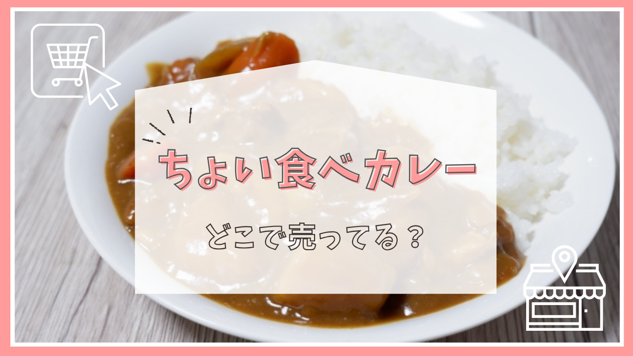 ちょい食べカレーはどこで売ってる？